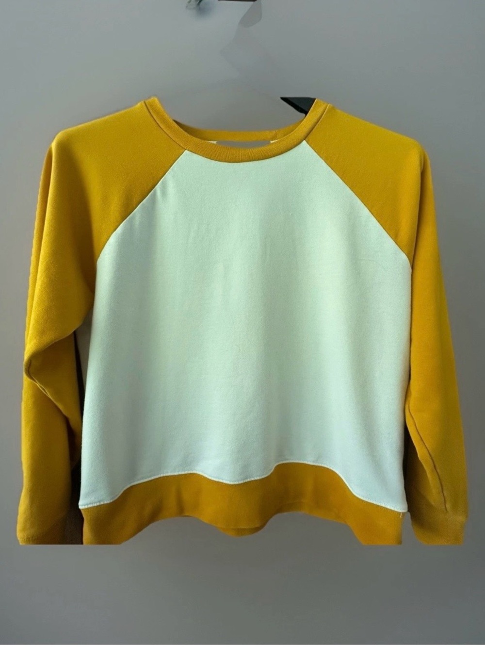 J Crew Raglan  Lightweight Baseball Sweatshirt, Medium Women’s